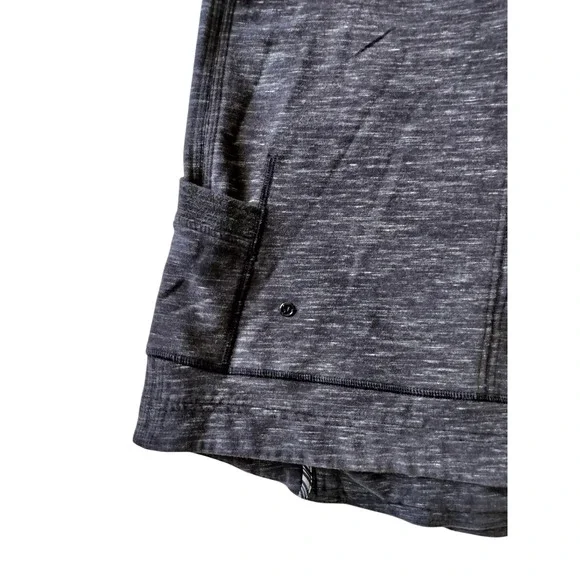 Lululemon Women's Find Your Centre Wrap Heathered Marled Black Jacket Size 6 - Picture 9 of 14